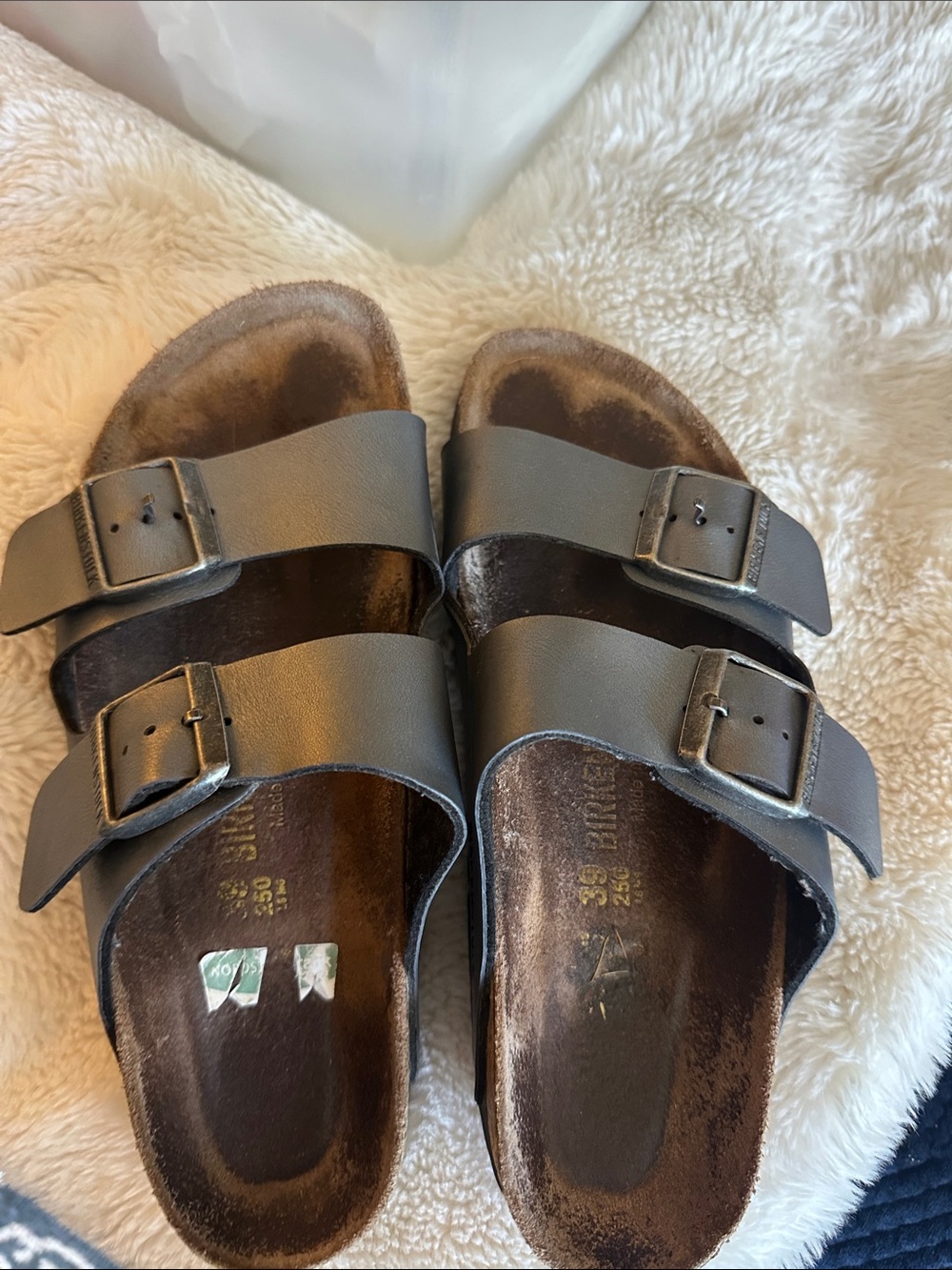 Birkenstock Arizona Double-Strap Sandals in Gray
